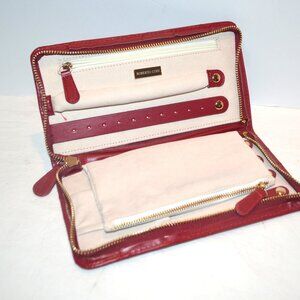 Jewelry Wrap Italian Quilted Leather Red Roberto Coin